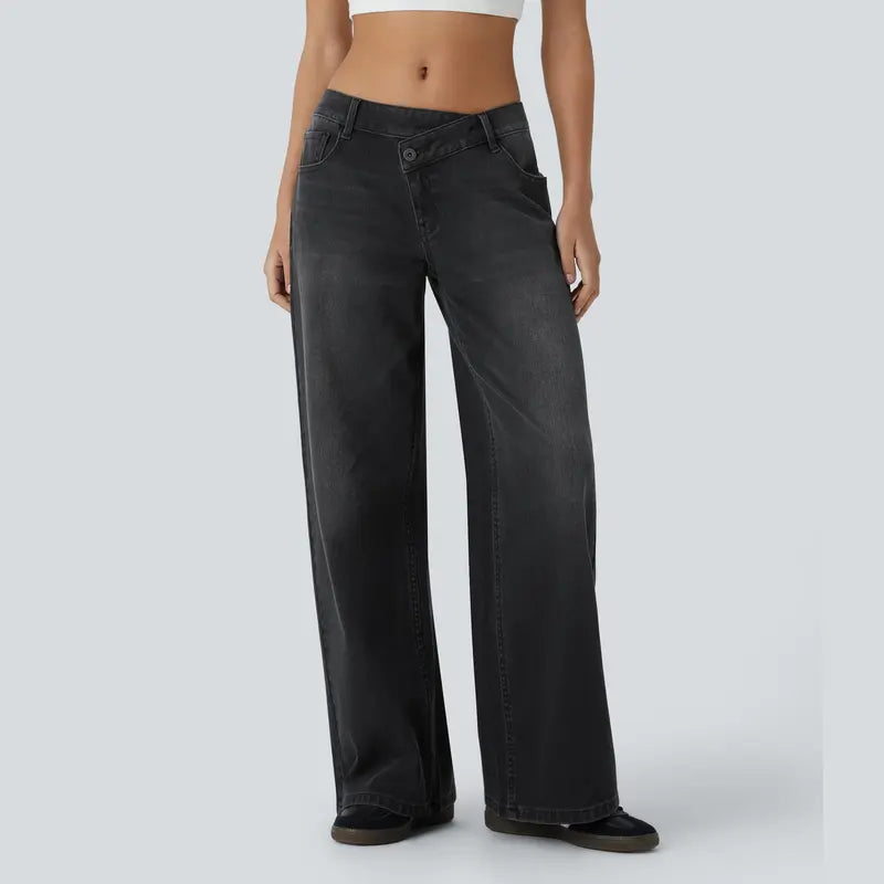 Low Rise Baggy Wide Leg Casual Jeans VIP